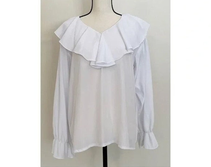 Vintage 1990s | Bertha Collar Blouse