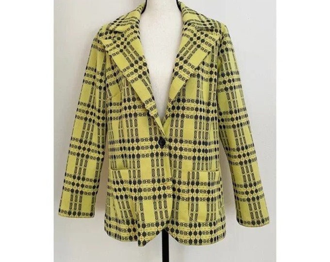 Vintage 1970s | Mod Plaid Blazer Jacket