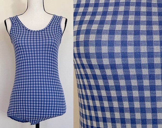 Vintage 1960s | Gingham Bodysuit