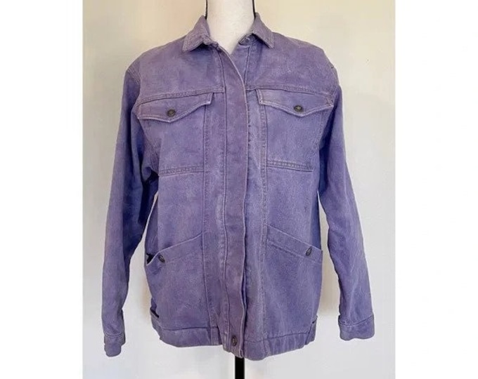 Vintage 1980s | Calvin Klein Purple Denim Jacket