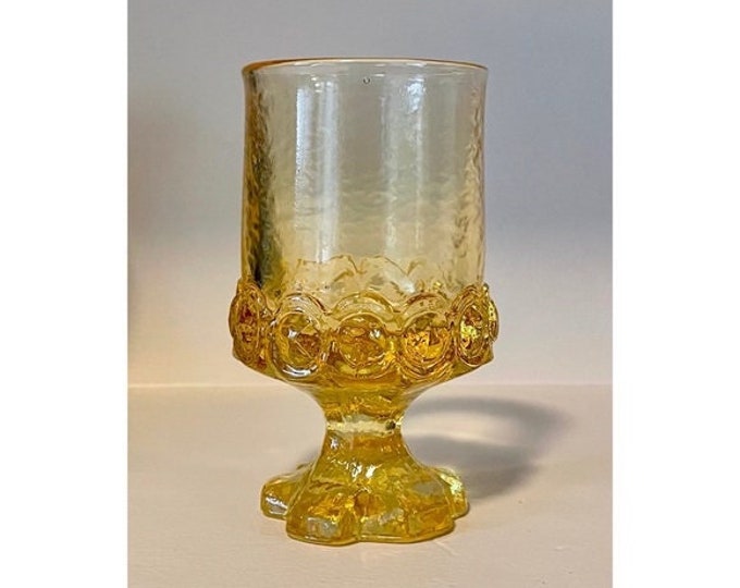 Vintage | Short Yellow Goblet