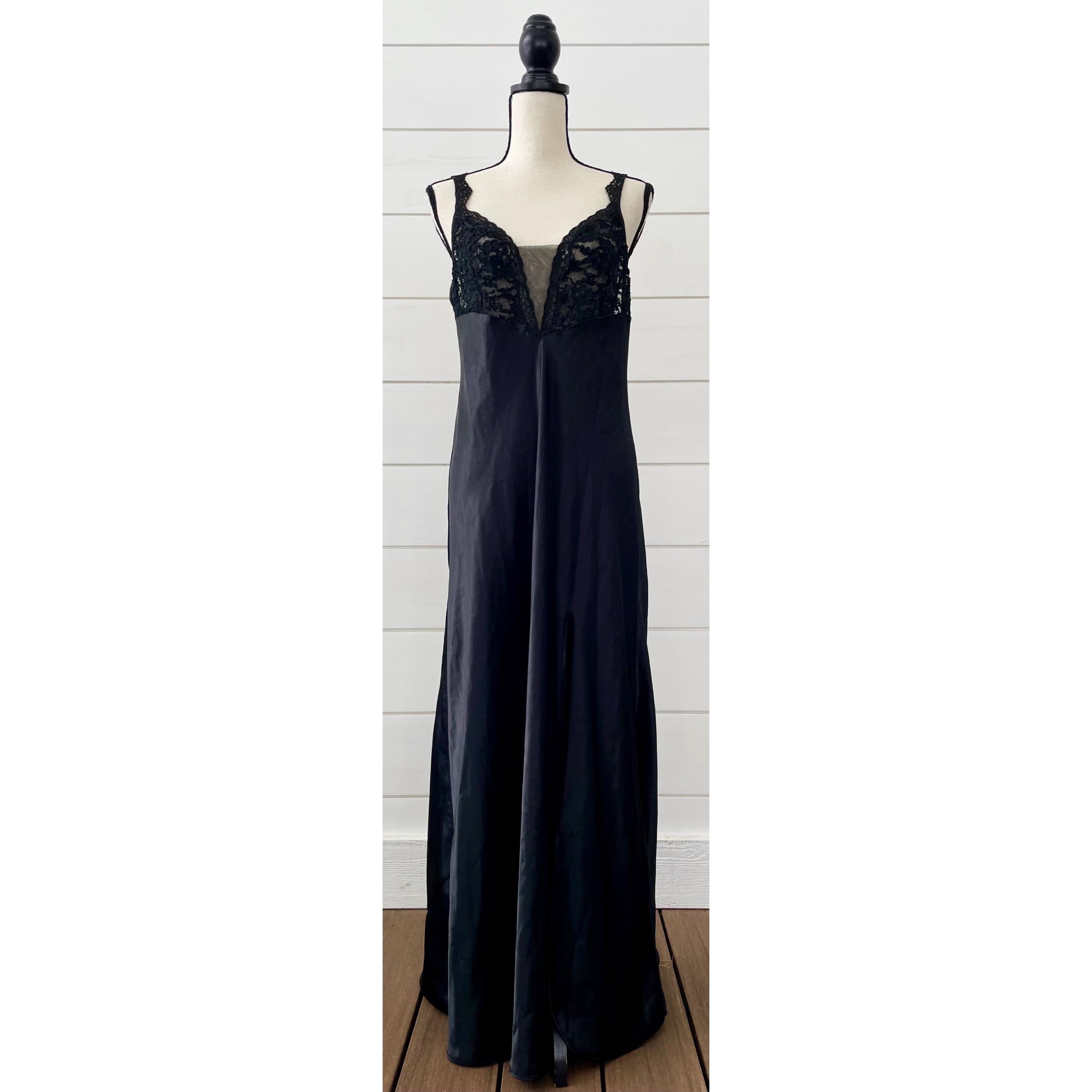 Vintage 1990s | Victoria's Secret Gold Label Lace Maxi Slip Dress - Etsy