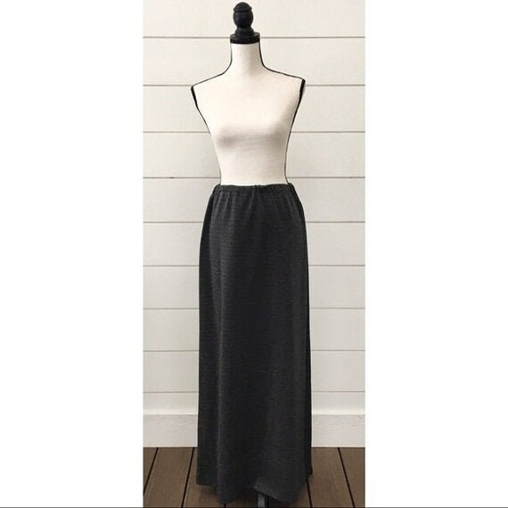 Vintage 1970s | Metallic Maxi Skirt