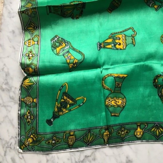 Vintage 1960s | Novelty Print Scarf - image 7