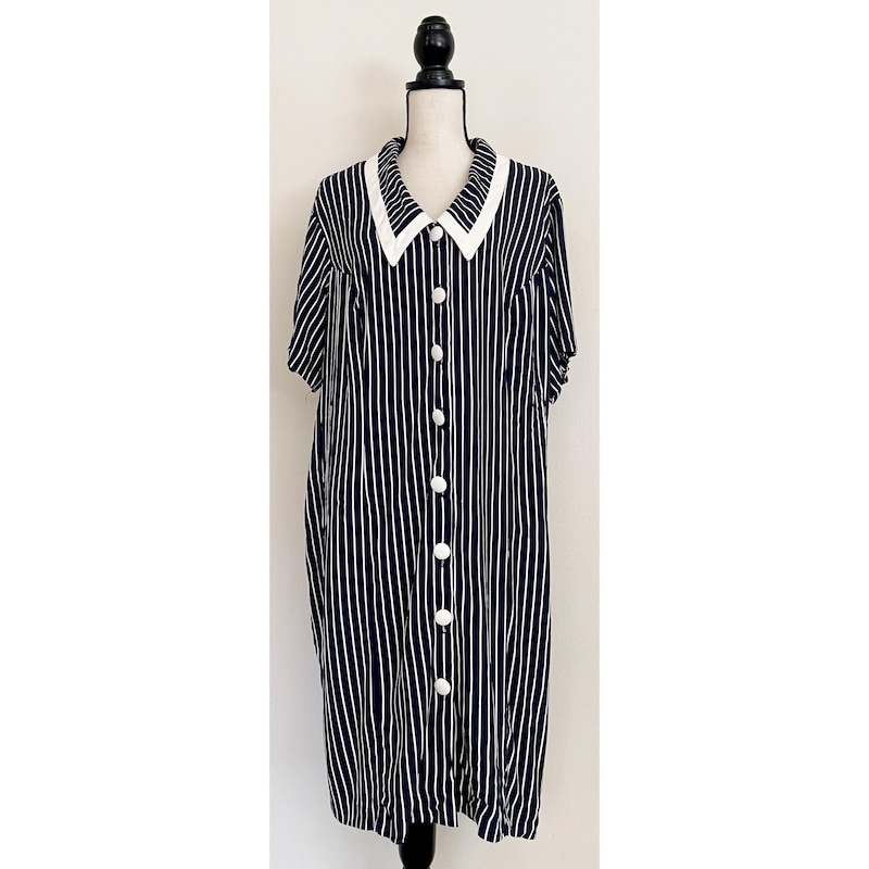 THE NAVY STRIPES VAL DRESS main image 1
