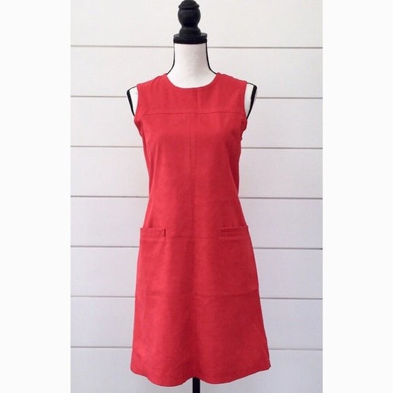 red long jumper dress