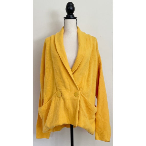 Vintage 1980s | Oversized Shawl Collar Cardigan - image 1