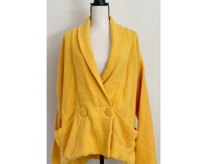 Vintage 1980s | Oversized Shawl Collar Cardigan