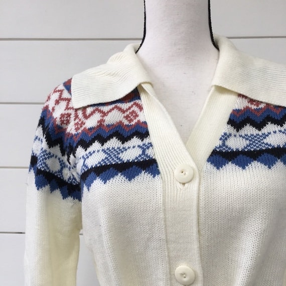 Vintage 1970s | Button-Front Cardigan - image 2