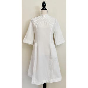 Vintage 1970s | Mandarin Collar A-Line Dress