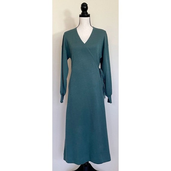 Vintage 1970s | Knit Wrap Dress - image 1