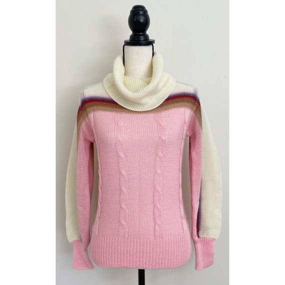 Vintage 1980s | Cowl Neck Turtleneck Sweater
