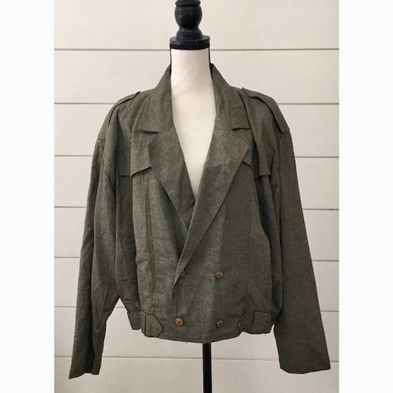 Vintage 1980s does 1950s | Military-Style Jacket.