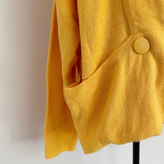 Vintage 1980s | Oversized Shawl Collar Cardigan - image 4