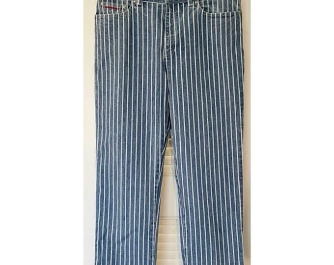 Vintage 1990s | Deadstock Lauren Ralph Lauren Striped Weekend Jeans