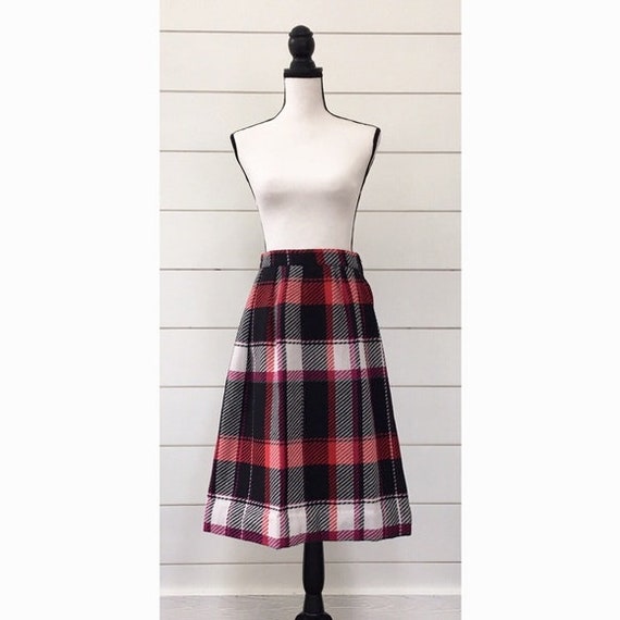 Vintage 1980s | Plaid Skirt - image 1