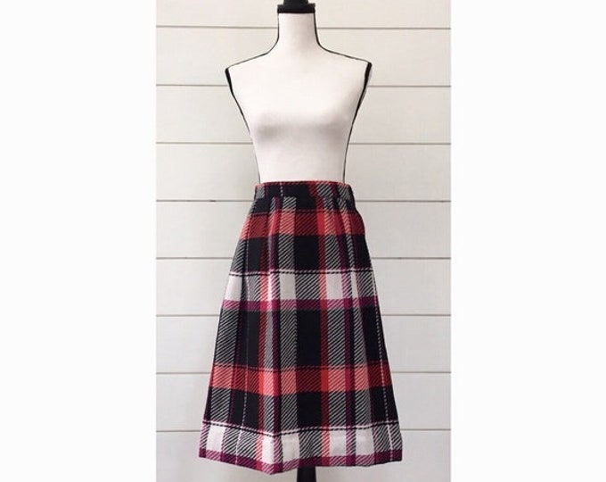 Vintage 1980s | Plaid Skirt