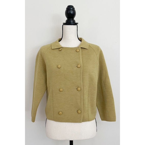 Vintage 1960s | Italian Wool Double-breasted Jacket - Etsy