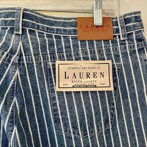 Vintage 1990s Deadstock Lauren Ralph Lauren Striped Weekend Jeans image 3