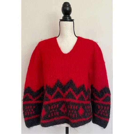Vintage 1960s | Italian Mohair Wool Sweater - image 1