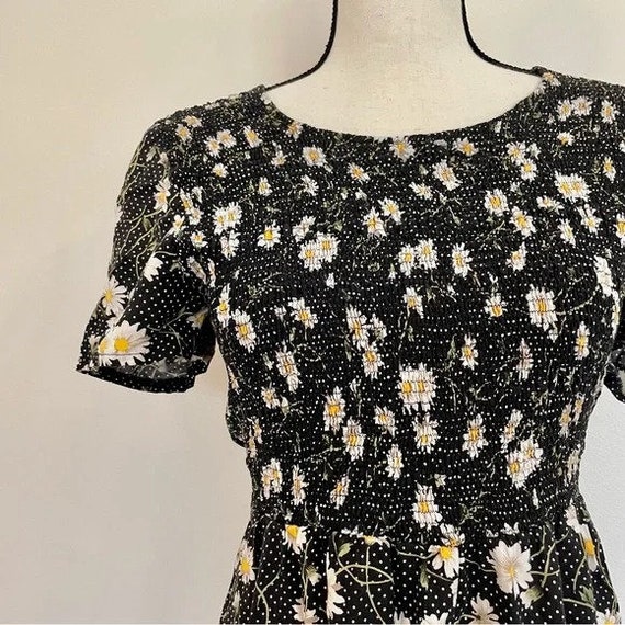 Vintage 1990s | Daisy Polka Dot Jumpsuit - image 4