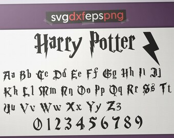 Harry Potter svg Hogwarts Harry Potter font Hogwarts acceptance letter Calligraphy font Monogram font Harry Potter wand Font svg