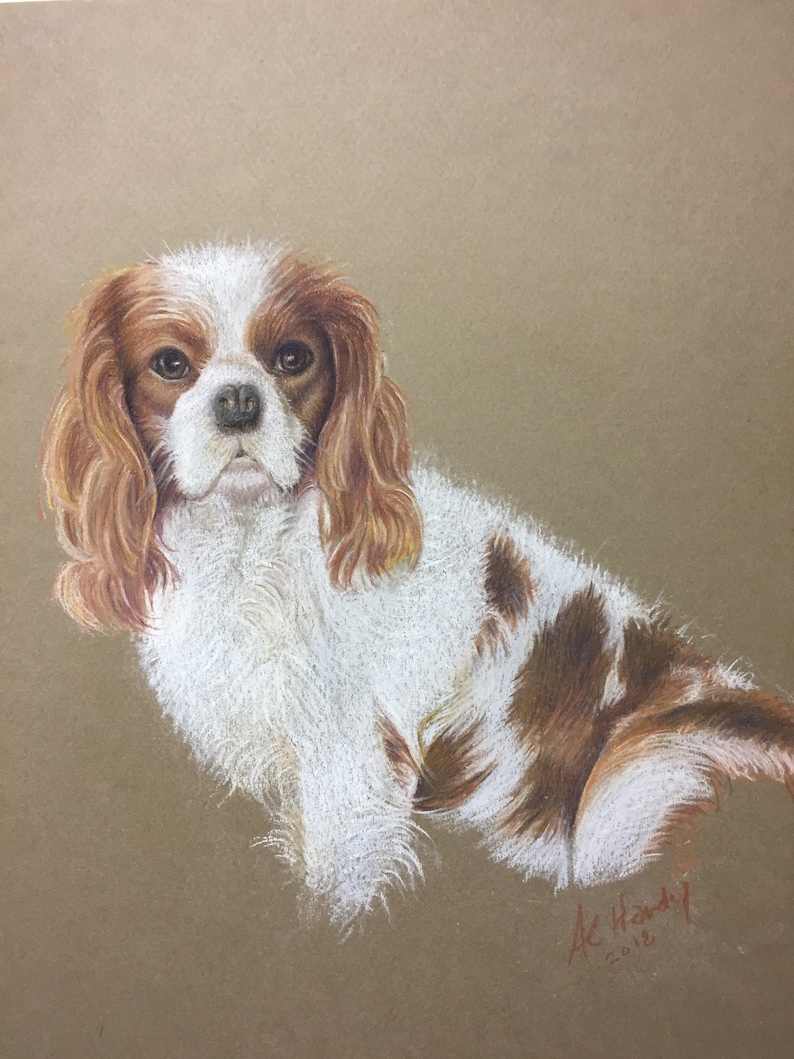 Pastel Dog Portrait Etsy