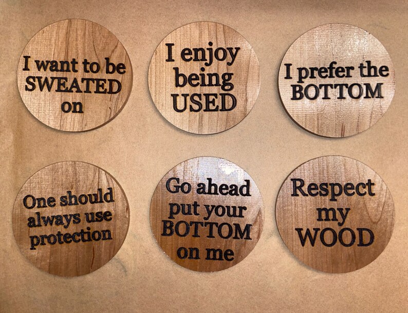 Wooden Coasters with funny sayings engraved coaster Etsy