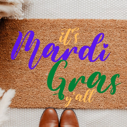 mardi gras outdoor rug