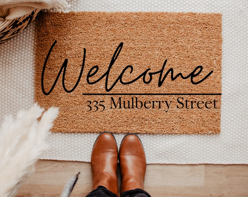 Address Door Mat Personalized Doormat Top Seller Etsy
