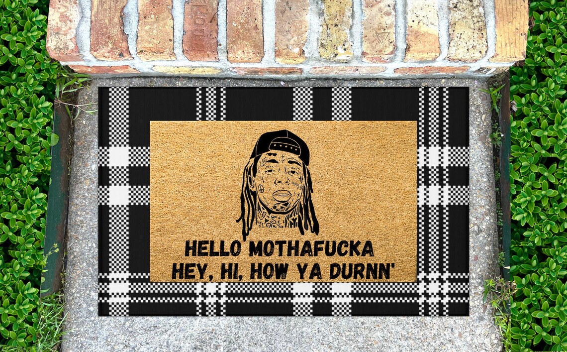 Lil Wayne Funny Door Mat Rapper Doormat Housewarming Gift Etsy
