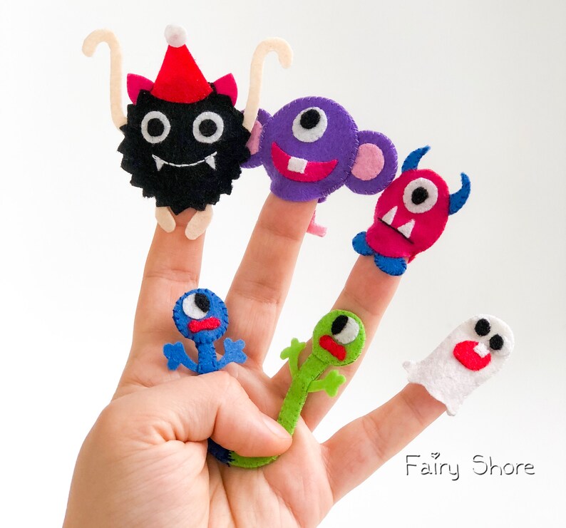 Halloween Felt Quiet Book Handsewing Pattern, PDF DIY Monster Party