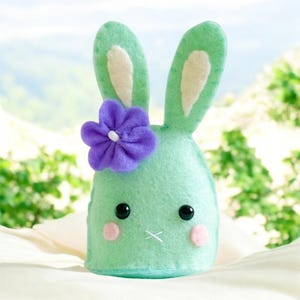 Easter Bunny Felt sewing Pattern | PDF & SVG Spring DIY Decor | Handmade Easter Gift Idea, Cricut Friendly | Easy to Make felt ornament