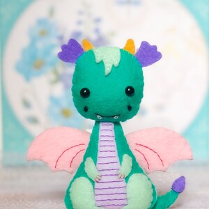 Cute Dragon Felt Pattern PDF & SVG Pattern for Cricut Felt - Etsy