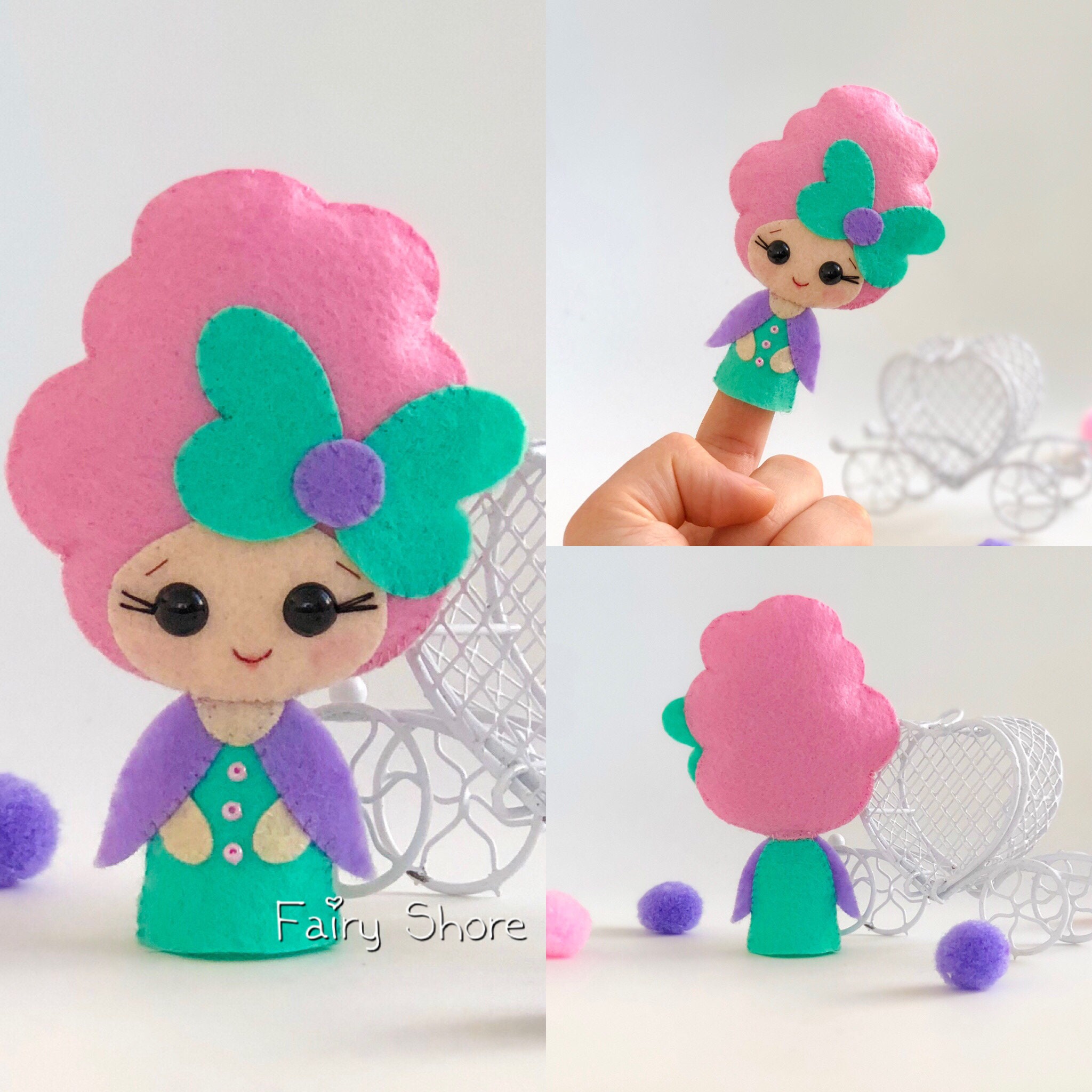 DIY Felt Fairy Finger Puppets Sewing Pattern (PDF) - Etsy