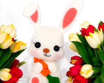 Filz Hase Schnittmuster: DIY Hase Ornament, Kinderzimmer Dekor (PDF, SVG)