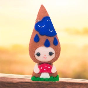 Autumn Gnome Felt ornament hand Sewing Pattern – PDF & SVG DIY Fall Gnome Craft, Cricut, Handmade Fall Decor, Easy Felt Gnome handmade Gift
