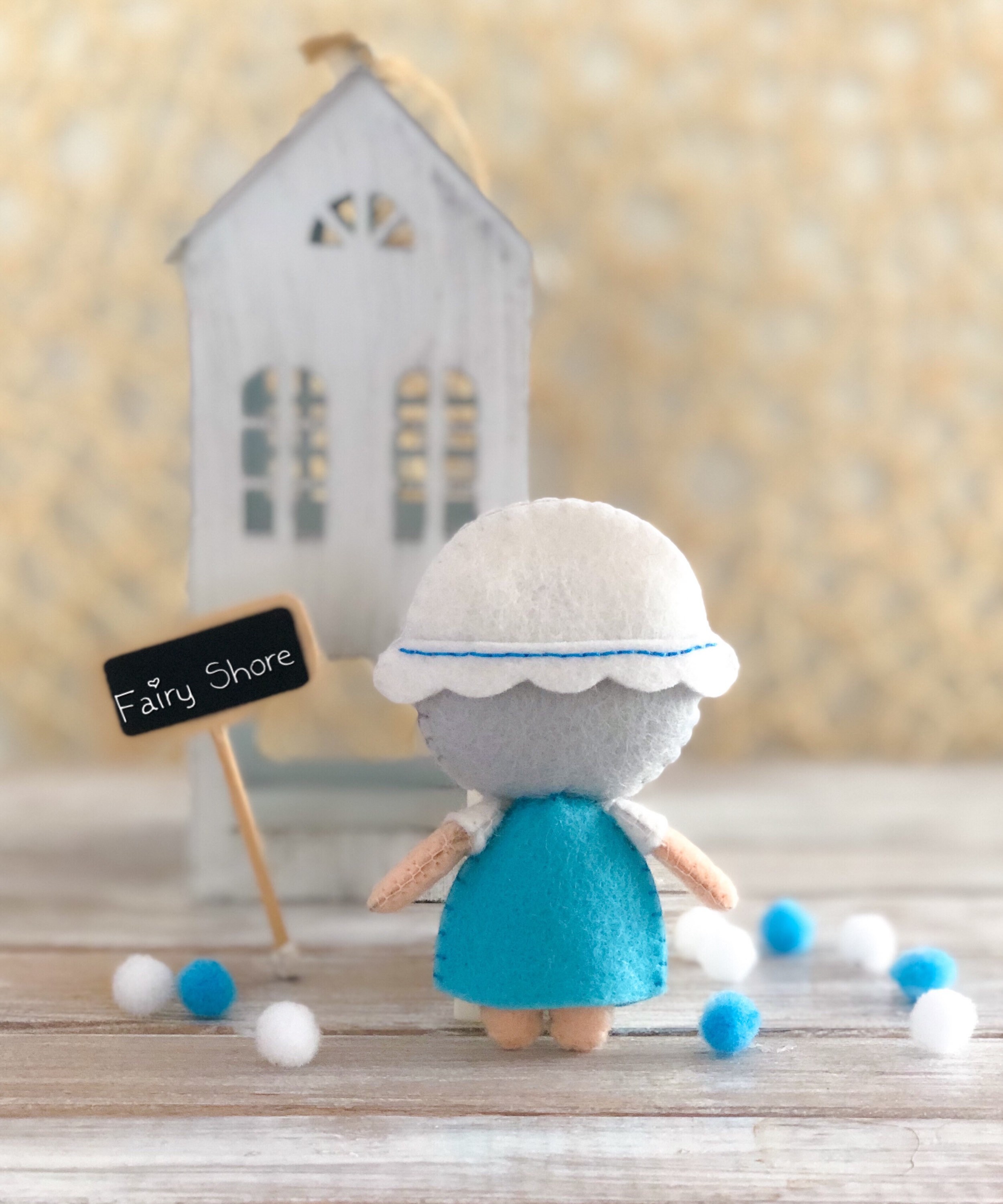 赤ずきんちゃんのフェルト人形の縫製パターン：DIY童話人形（PDF SVG