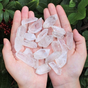 Natural Clear Quartz Crystal Points Wholesale Lots: Choose Ounces or lb Bulk Wholesale Lots ('A' Grade Premium Quality Quartz Points)