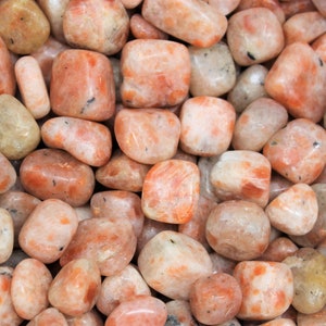 Sunstone Tumbled Stones: Choose Ounces or lb Bulk Wholesale Lots (Premium Quality &#39;A&#39; Grade)