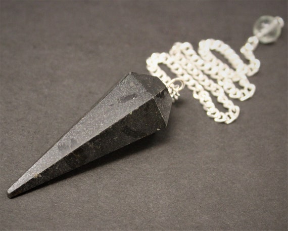 Black Tourmaline Pendulum, Faceted ('A' Grade, Tourmaline Crystal, Crystal Pendulum, Dowsing, Divination, Tourmaline Pendulum)