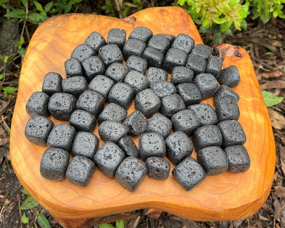 Lava Rock Tumbled Stones: Choose Ounces or lb Bulk Wholesale Lots (Premium Quality 'A' Grade Volcanic Rock Lava Crystals)