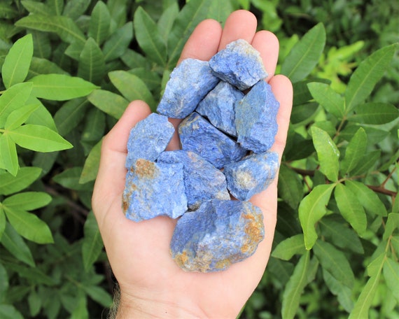 Dumortierite Natural Rough Stones: Choose How Many Pieces (Premium Quality 'A' Grade)
