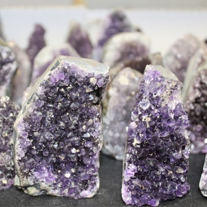 Amethyst Cut Base Clusters, CLEARANCE Quality Crystal Quartz Geodes B Grade, Crazy Cheap: Choose Size Amethyst Free Standing Crystals 画像 3