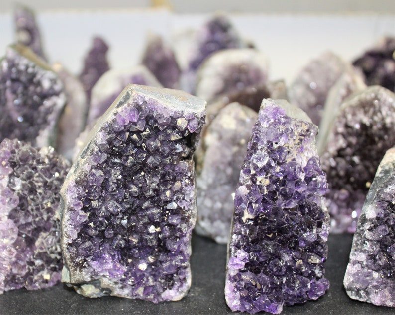 Amethyst Cut Base Clusters, CLEARANCE Quality Crystal Quartz Geodes B Grade, Crazy Cheap: Choose Size Amethyst Free Standing Crystals 画像 3