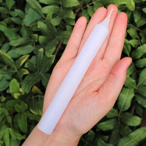 White Taper Candles, LARGE 6 Candles: Choose How Many Bulk Wholesale Lots image 9