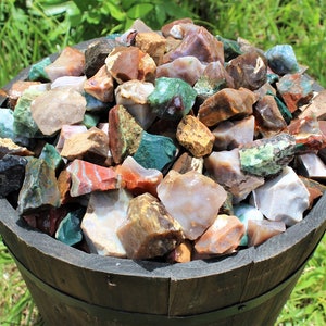 Hypnotic Gems Materials: 1 Lb Premium Fancy Jasper Stones From Asia Rough  Bulk Raw Natural Crystals for Crafts and More 