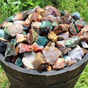 Fancy Jasper Rough Natural Stones: Choose Ounces or lb Bulk Wholesale Lots (Premium Quality &#39;A&#39; Grade, Raw Fancy Jasper Crystals)