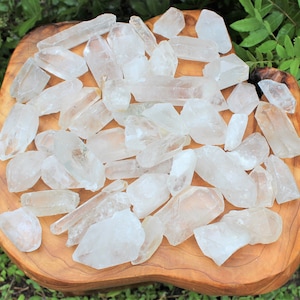 Natural Quartz Crystal Points, Wholesale CLEARANCE 10 lb Bulk Lot, CRAZY VALUE (Crystal Point, Quartz Crystal)