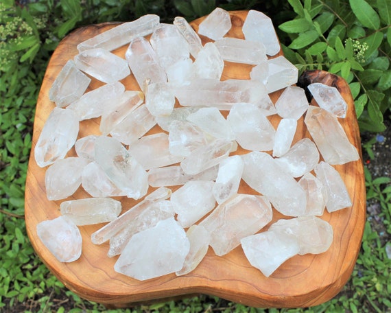 Natural Quartz Crystal Points, Wholesale CLEARANCE 10 lb Bulk Lot, CRAZY VALUE (Crystal Point, Quartz Crystal)